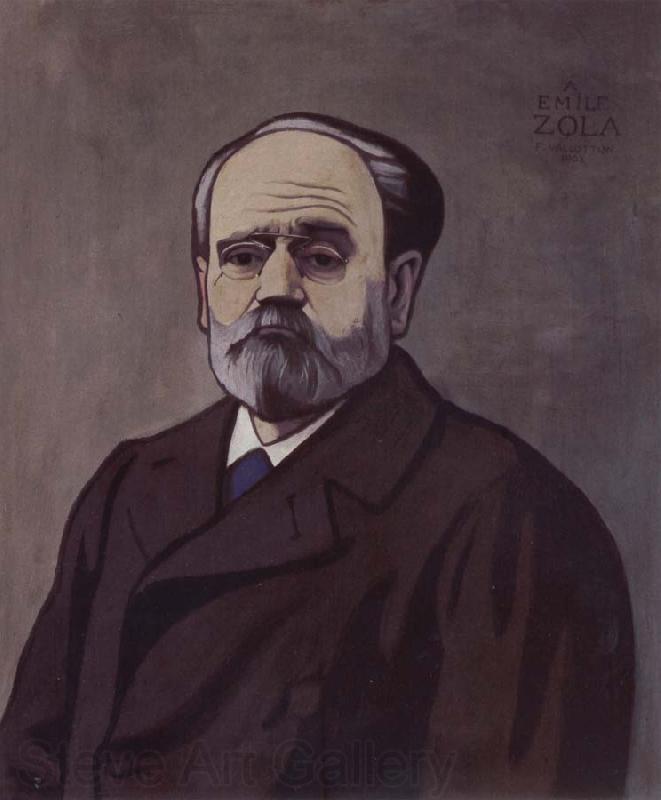 Felix Vallotton Portrait decoratif of Emile Zola Spain oil painting art